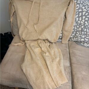 Kori Soft Beige Knit Set